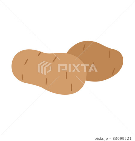 Potato vector icon in flat style. Isolated object. Vector illustration. 83099521