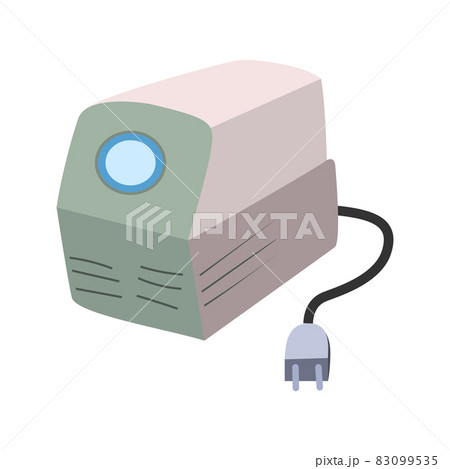 Carbon dioxide charging station, accompanied by a flat design illustration 83099535