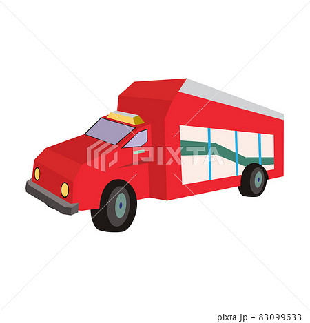 Flat fire truck icon. Flat design fire fighting equipment icon Flat fire truck icon. Flat design fire fighting equipment icon 83099633