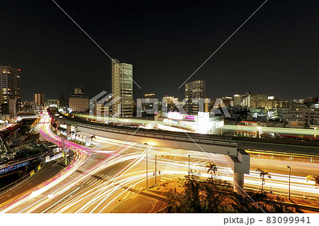 沖縄 那覇 牧志駅付近 夜景 / Naha, Okinawa, Japan 83099941