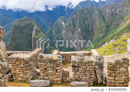 Archaeological remains of Machu Picchu located in the mountains of Cusco. Archaeological remains of Machu Picchu located in the mountains of Cusco. 83099990