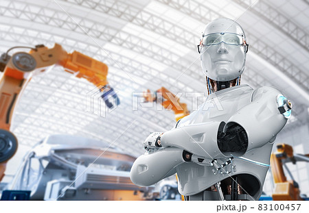 Automation automobile factory with robot control Automation automobile factory with robot control 83100457