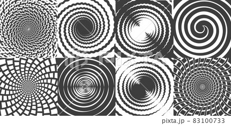 Hypnotic swirl symbols Hypnotic swirl symbols 83100733