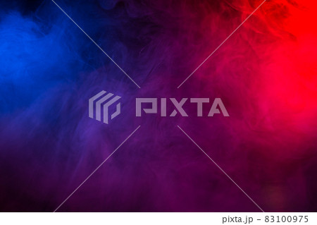 Multi-colored smoke in the form of a cloud on a black background 83100975