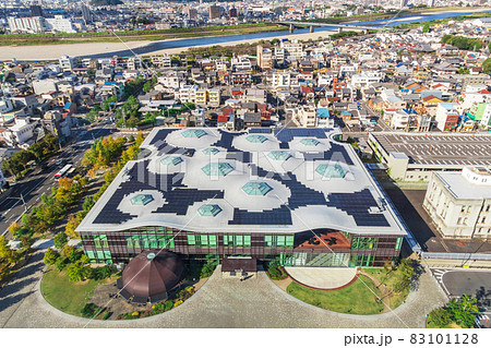 岐阜市役所、展望スペースからの眺望〈岐阜県岐阜市〉 岐阜市役所、展望スペースからの眺望〈岐阜県岐阜市〉 83101128