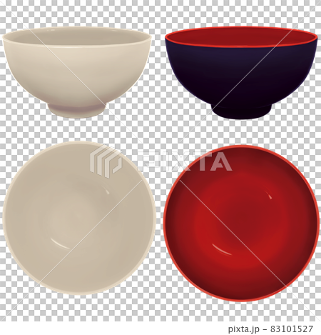 餐具套裝1（茶碗/碗）（即使打印也很漂亮） 83101527