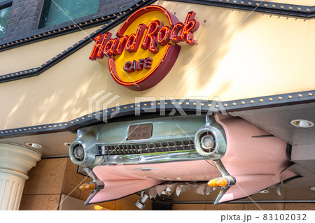 Rock and roll-themed Hard Rock Cafe in Osaka, Japan Rock and roll-themed Hard Rock Cafe in Osaka, Japan 83102032