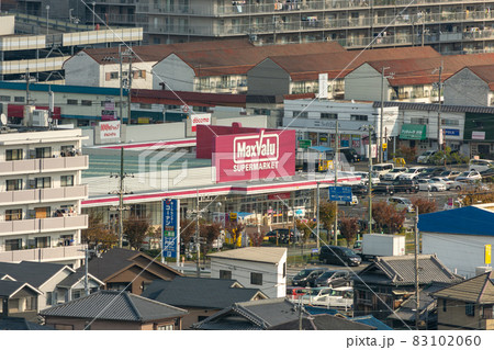 MaxValu Japanese retail store in the suburb of Osaka city, Japan MaxValu Japanese retail store in the suburb of Osaka city, Japan 83102060