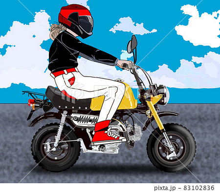バイク女子　ツーリング　女性 83102836
