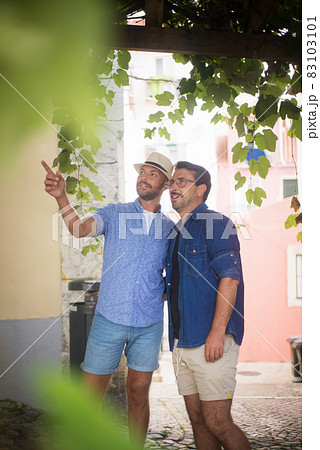 Gay couple on vacation Gay couple on vacation 83103101