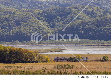 釧網線 コッタロ湿原展望台から 釧網線 コッタロ湿原展望台から 83103415