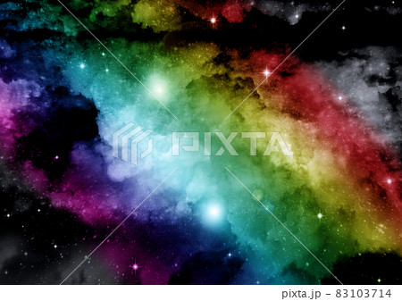 galaxy in a free space. 3D rendering 83103714