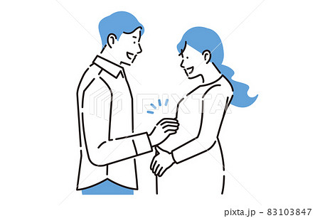 人物 妊娠中の夫婦 人物 妊娠中の夫婦 83103847