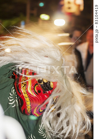 獅子舞 山車祭り 夏祭り ハヤシ ししまい 獅子舞 山車祭り 夏祭り ハヤシ ししまい 83104419