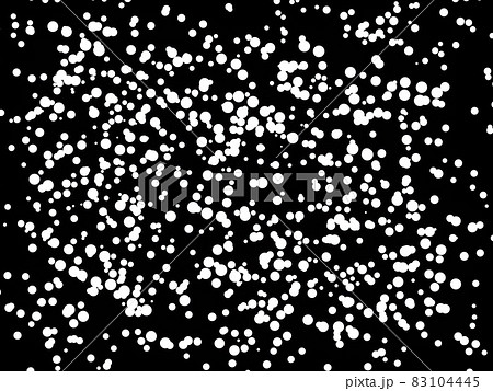Black background texture in white large and small polka dots 83104445