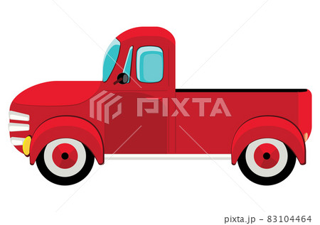 Red pickup truck 83104464