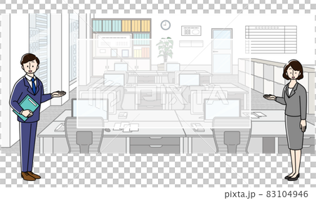 商務人士和辦公室背景 商務人士和辦公室背景 83104946