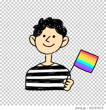 Lgbt 跨性別男性插圖簡單的筆跡 Lgbt 跨性別男性插圖簡單的筆跡 83107673