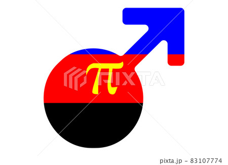 LGBT pride flag, Polyamory PRIDE. Multicolored peace flag movement. Original colors symbol. In the shape of the sign of Mars LGBT pride flag, Polyamory PRIDE. Multicolored peace flag movement. Original colors symbol. In the shape of the sign of Mars 83107774