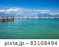 Panoramic view on lighthouse of lake Garda in Desenza del Gardo, 83108494