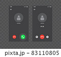 Video phone chat user interface, video calls via handy UI 83110805