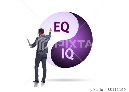 EQ and IQ skill concepts with businessman 83111169