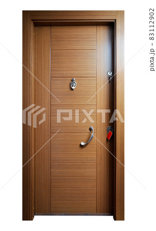 Modern wooden looking steel door, front door Modern wooden looking steel door, front door 83112902