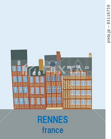 レンヌ rennes フランス france 傾く家 レンヌ rennes フランス france 傾く家 83116759