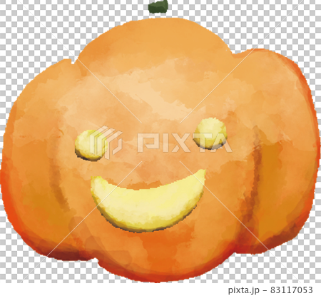 水彩風格的笑臉萬聖節南瓜(無線) 水彩風格的笑臉萬聖節南瓜(無線) 83117053