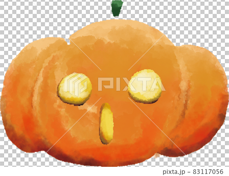 水彩風格萬聖節南瓜燈籠驚訝的臉(無線) 水彩風格萬聖節南瓜燈籠驚訝的臉(無線) 83117056