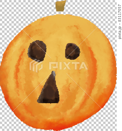 水彩風格驚喜圓臉萬聖節南瓜燈籠（無線） 83117057