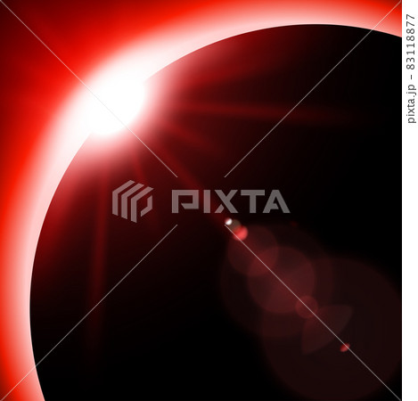 Red eclipse, Suitable for product advertising, natural events, horror concept and other. 83118877