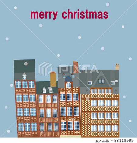 メリークリスマス　雪　レンヌ　rennes　フランス　france 83118999