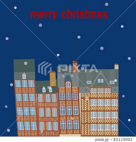メリークリスマス　雪　レンヌ　rennes　フランス　france 83119002