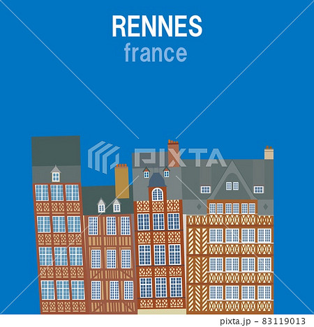 レンヌ　renness　フランス　france　傾く家 83119013