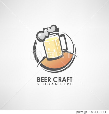 Beer Craft concept logo template. Label template or symbol.. Vector illustration 83119271