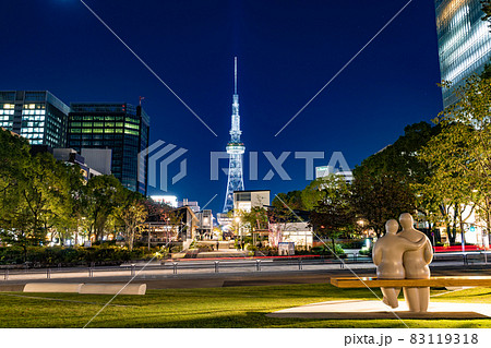 名古屋 栄 久屋大通公園 レイヤードヒサヤオオドオリパーク 中部電力 MIRAI TOWER  夜景 83119318