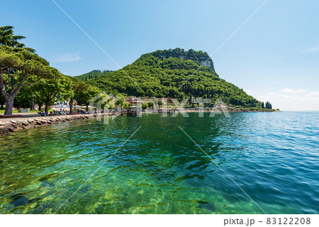 Lakeshore of Lake Garda - Garda town Tourist Resort in Veneto Italy Lakeshore of Lake Garda - Garda town Tourist Resort in Veneto Italy 83122208