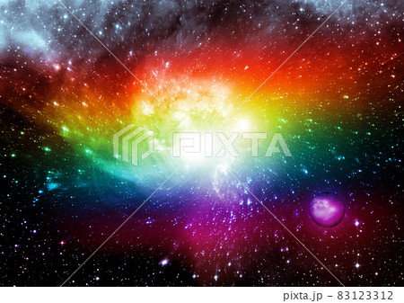 galaxy in a free space. 3D rendering 83123312