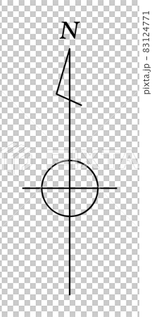 方位記号-70 83124771