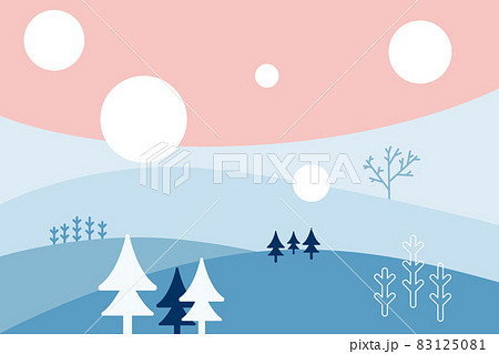 冬のグラフィック背景素材 83125081