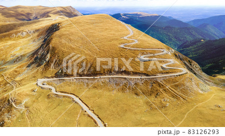 Aerial drone view of nature in Romania Aerial drone view of nature in Romania 83126293