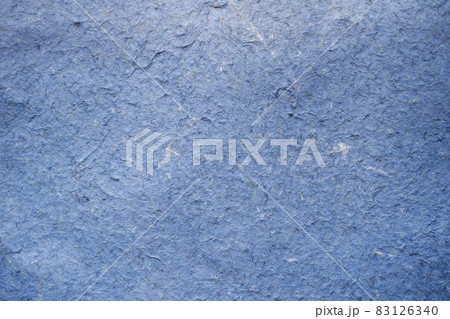 Close up crumpled craft paper blue texture and background with copy space 83126340