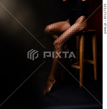 Long Slim Legs with nice skin finger and shape of 20s asian tanned skin woman. Female model 83127330