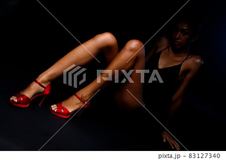 Long Slim Legs with nice skin finger and shape of 20s asian tanned skin woman. Female model Long Slim Legs with nice skin finger and shape of 20s asian tanned skin woman. Female model 83127340