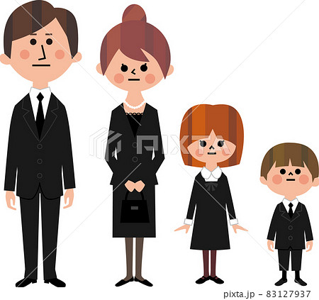 喪服の家族 83127937
