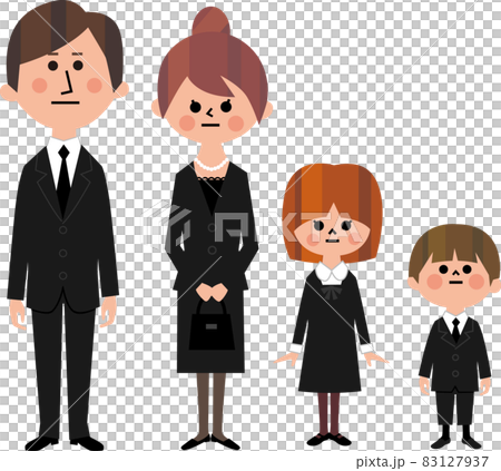 喪服の家族 83127937