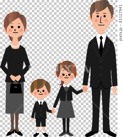 Family in mourning Family in mourning 83127941