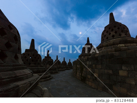 Borobudur Buddist Temple - island Java Indonesia 83128468