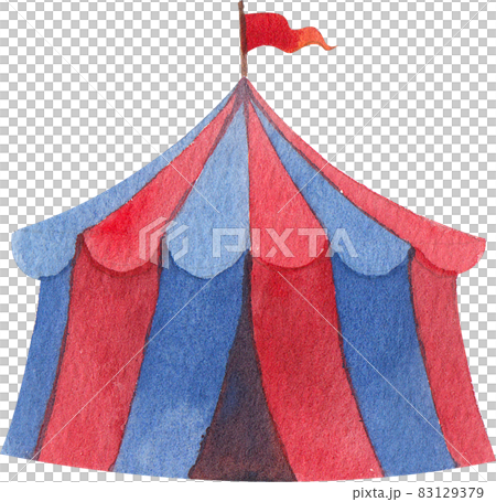 circus funfair and fairground watercolor circus funfair and fairground watercolor 83129379